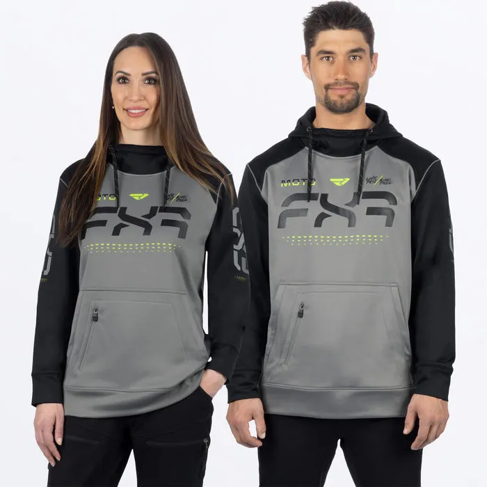 FXR Unisex Moto Tech Pullover Fleece Grey/Black