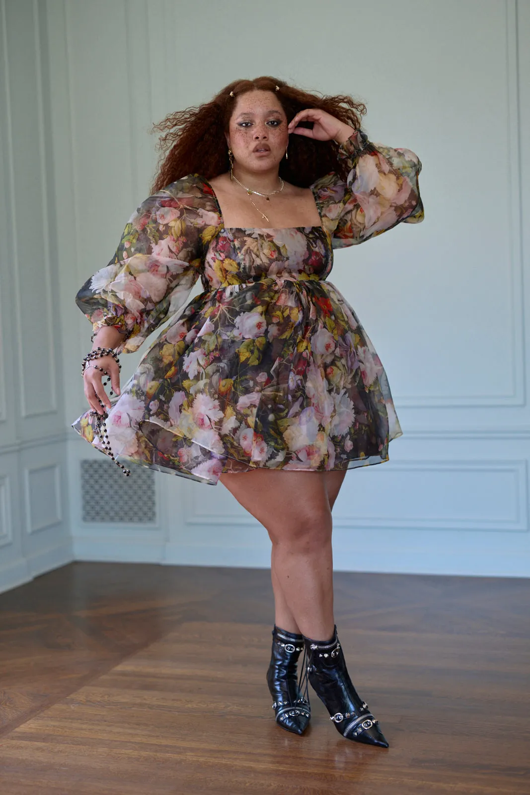 Fête des Fleurs Puff Dress