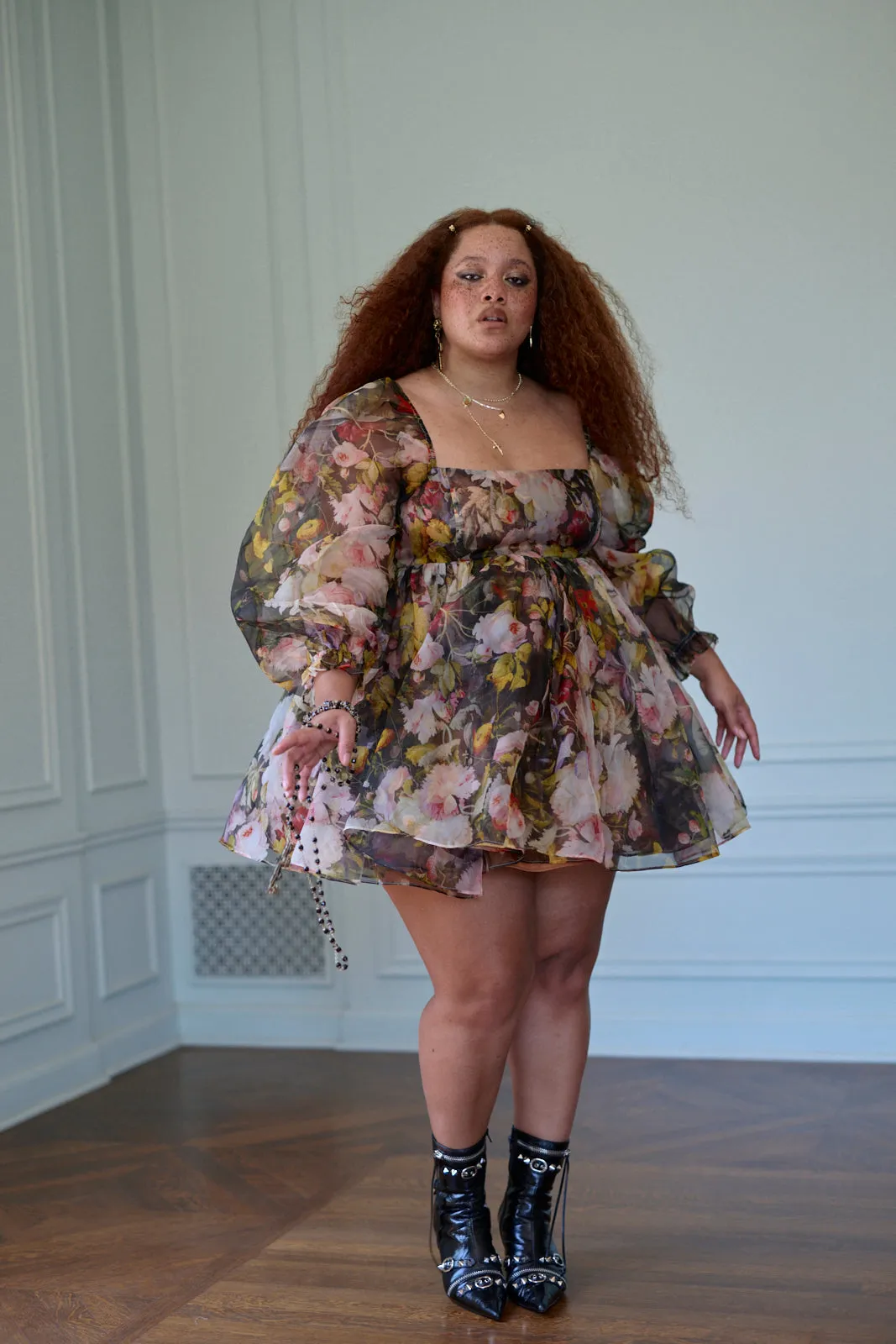 Fête des Fleurs Puff Dress