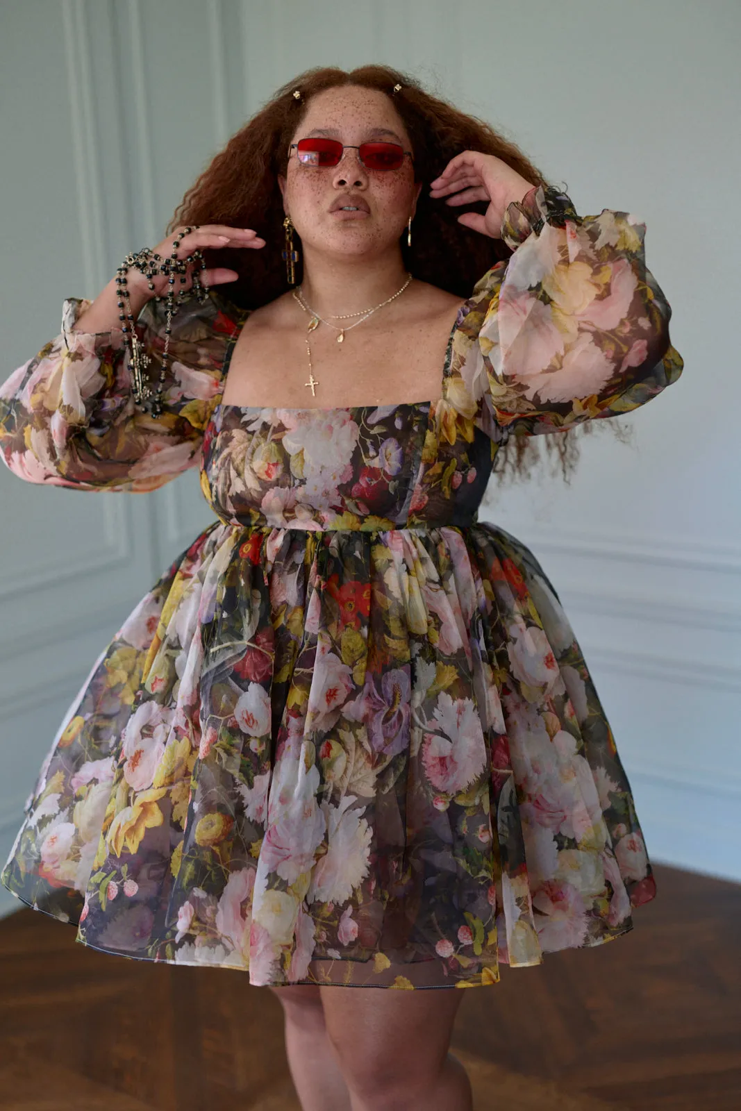 Fête des Fleurs Puff Dress