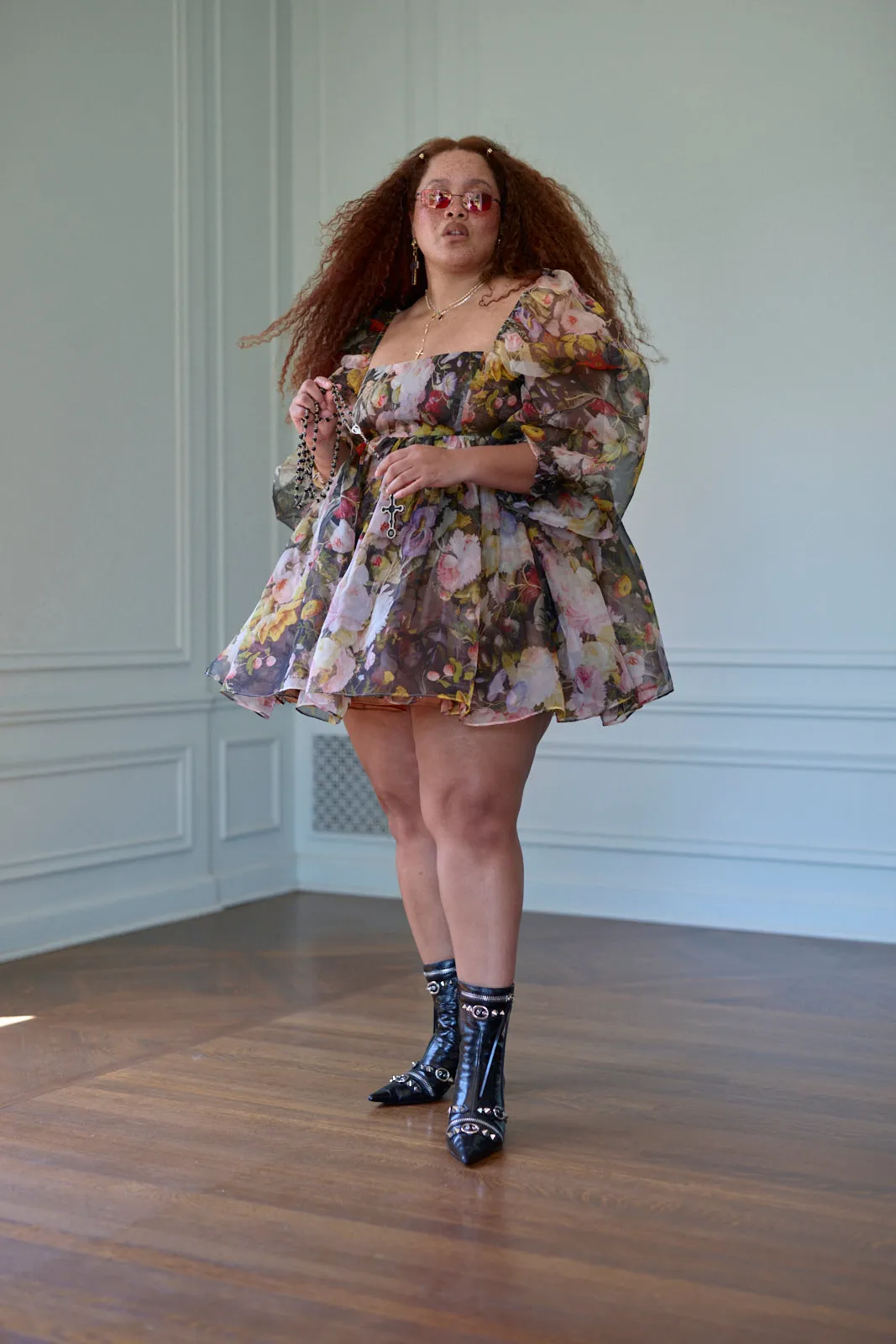 Fête des Fleurs Puff Dress