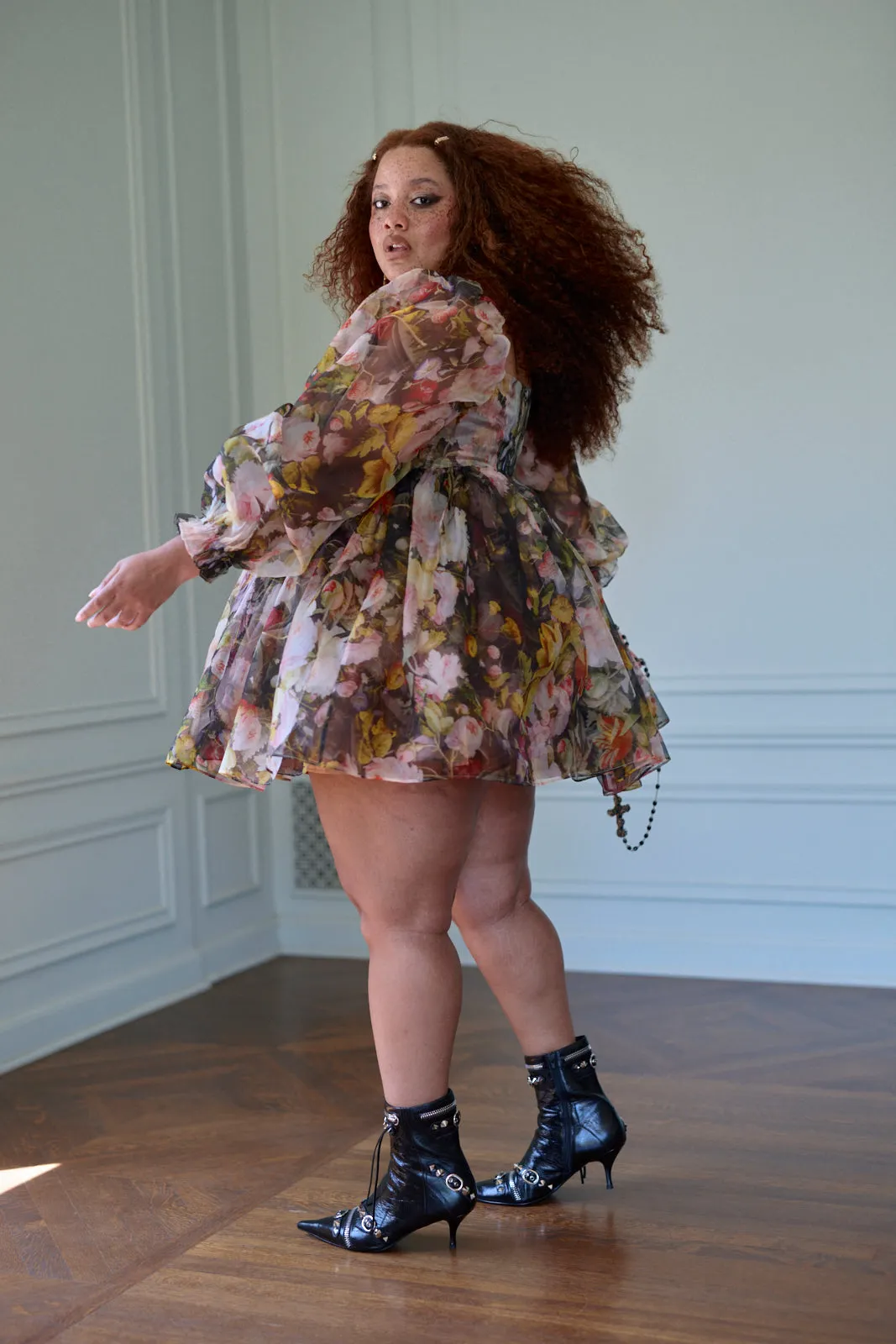 Fête des Fleurs Puff Dress