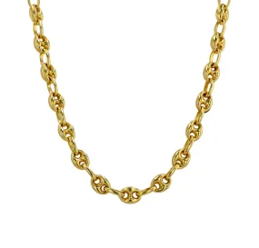 Gold 14k Mariner poof chain