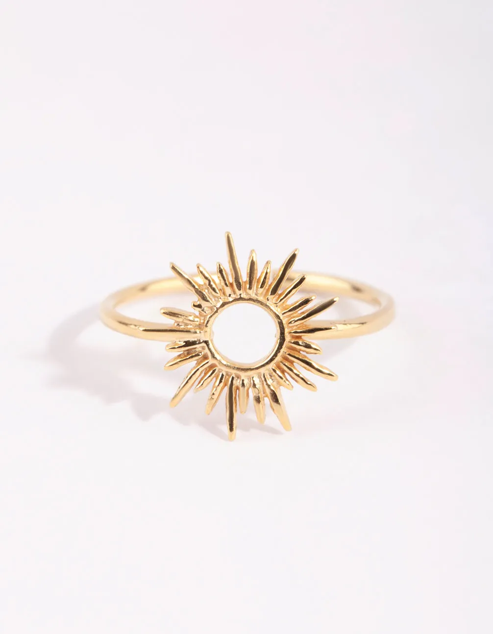 Gold Plated Sterling Silver Sun Goddess Ring