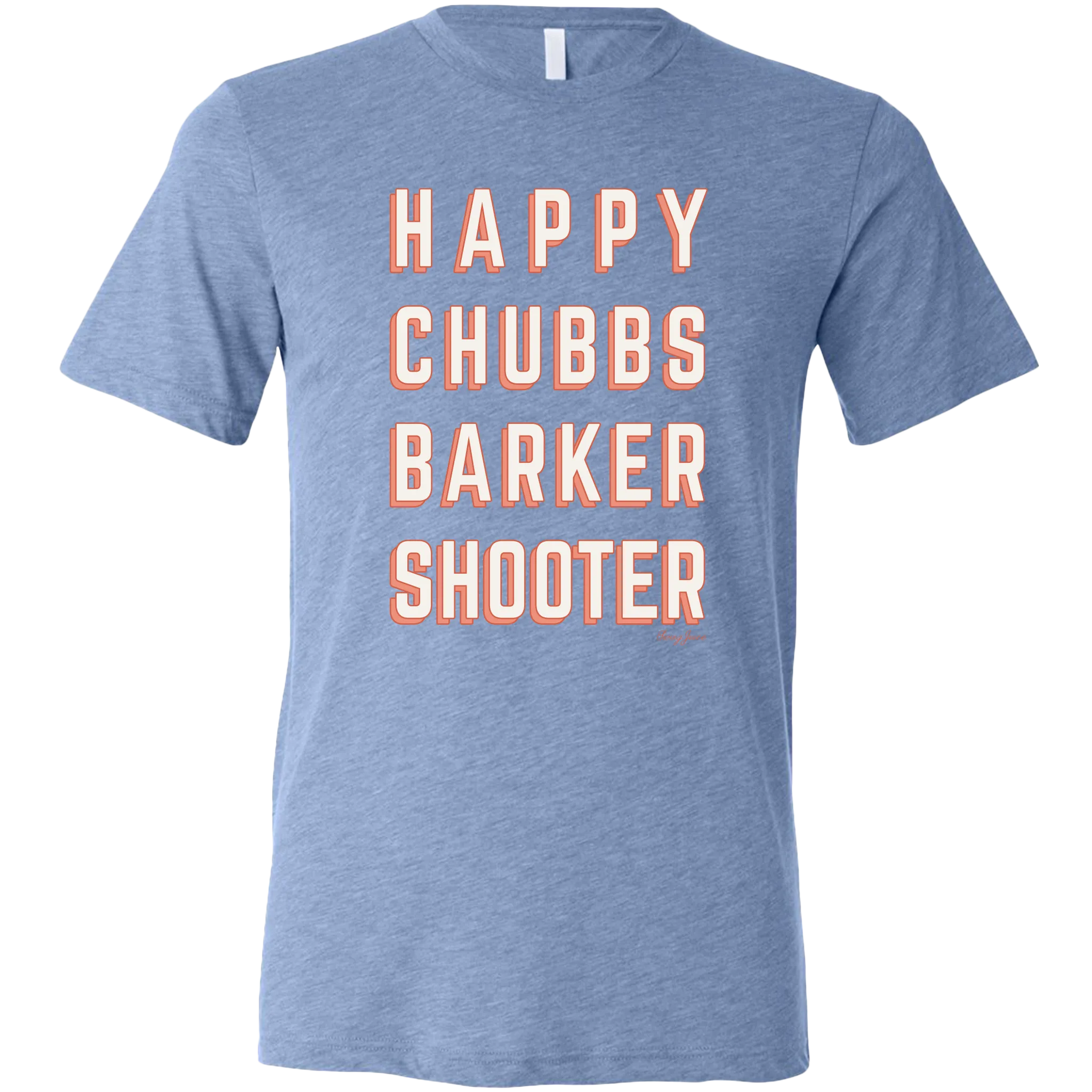 Golf Happy Chubbs Barker Shooter Unisex T-Shirt