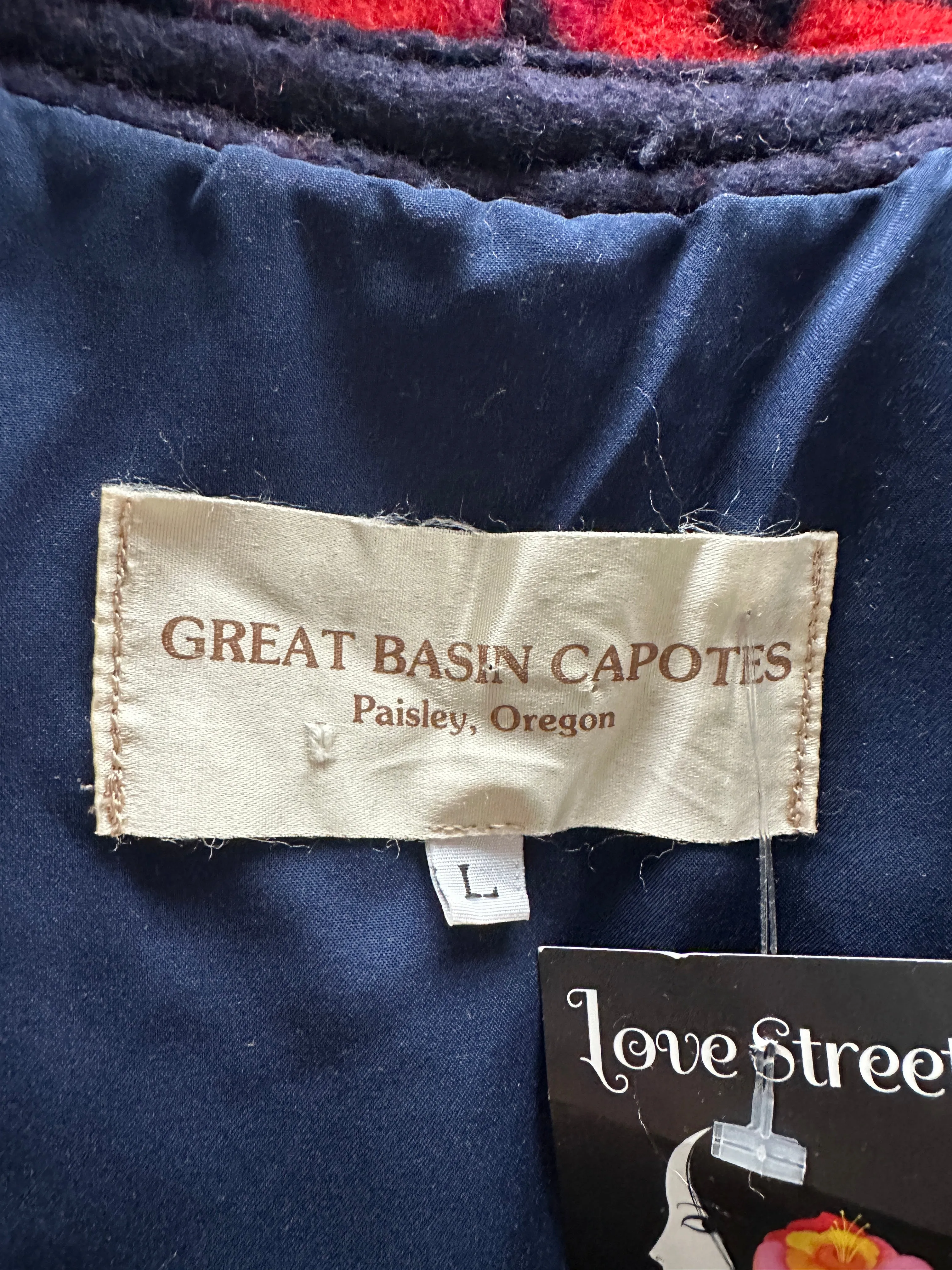 GREAT BASIN CAPOTES 1980s Blanket Coat  Medium