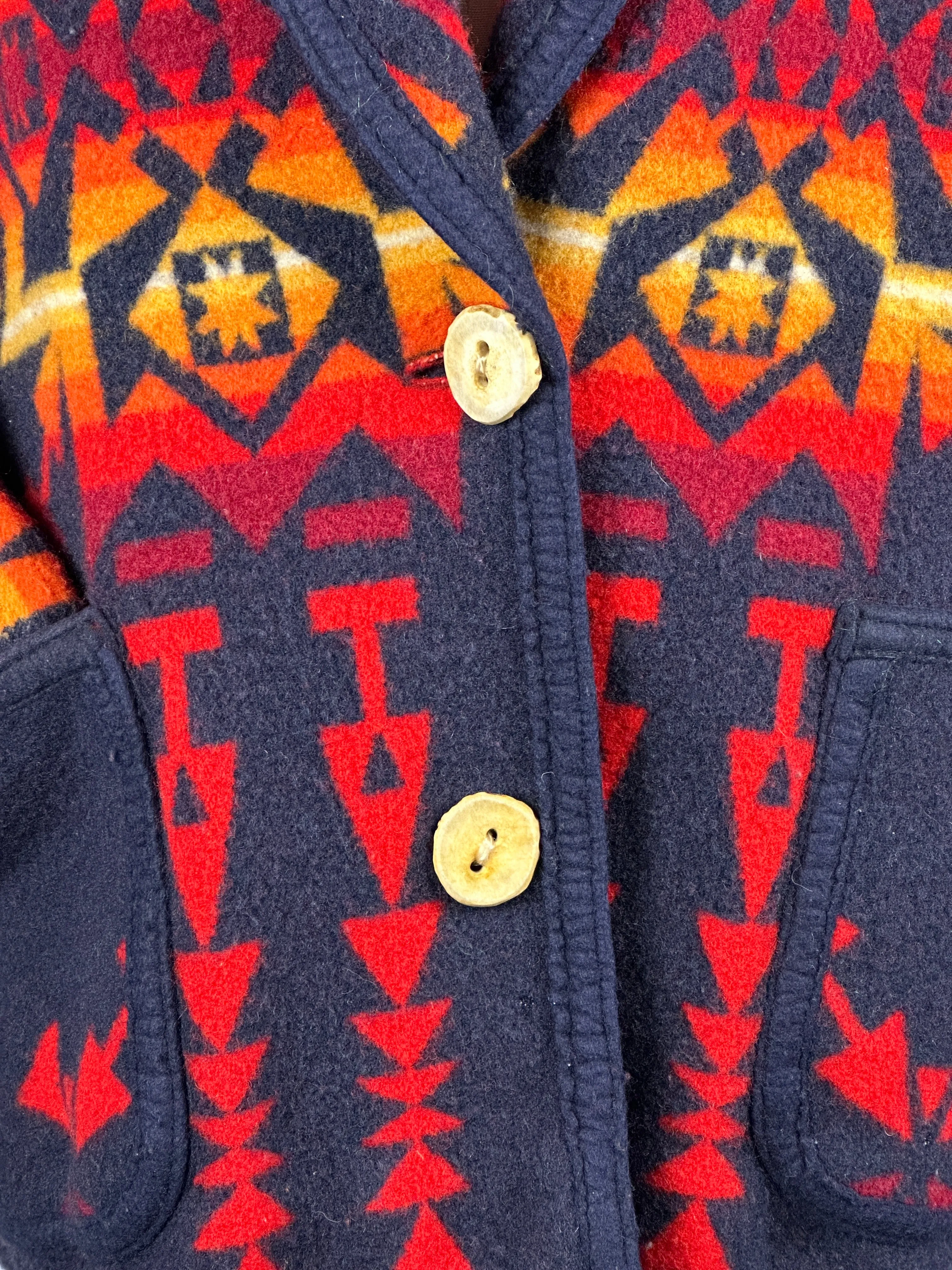 GREAT BASIN CAPOTES 1980s Blanket Coat  Medium