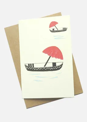 Greeting Card - Banaras Boat