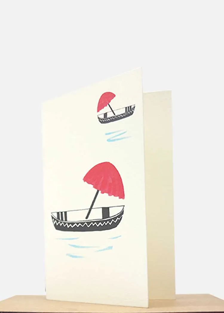 Greeting Card - Banaras Boat