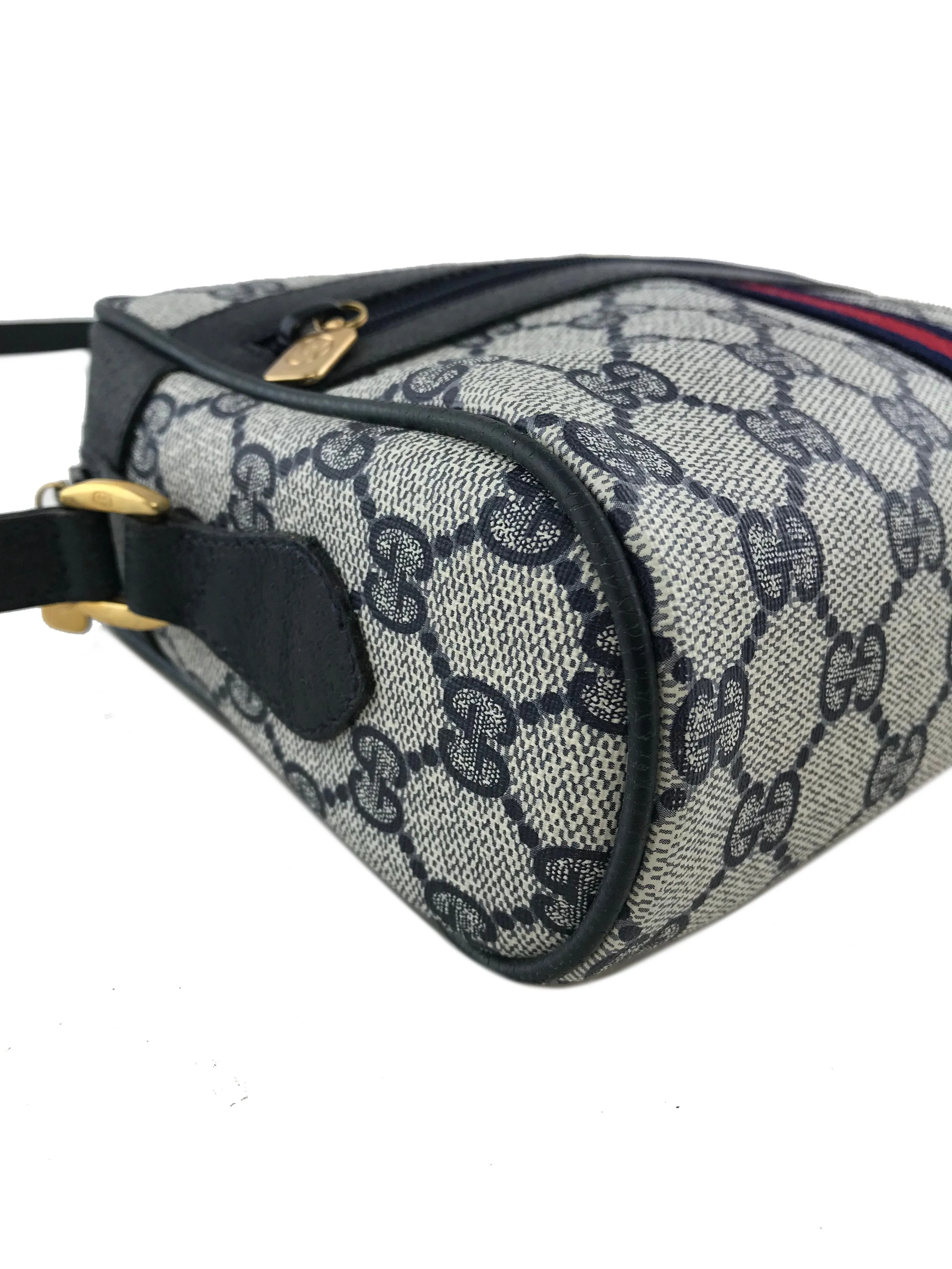 Gucci Monogram Web Camera Crossbody Bag