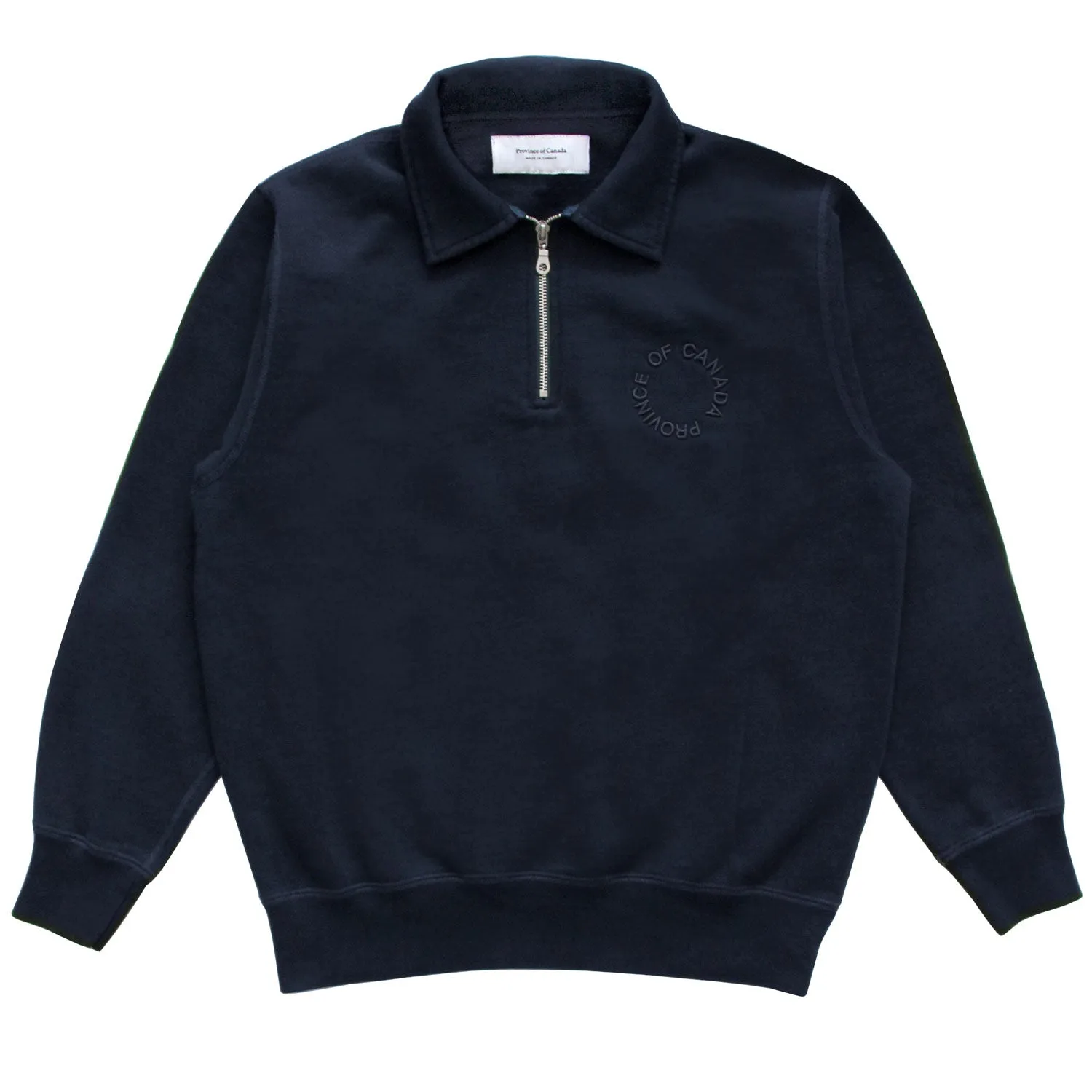 Half Zip Fleece Sweatshirt Navy - Unisex