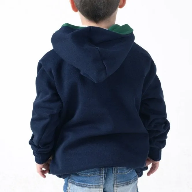 Hazy Blue Childrens Tractor Boy Hoodies