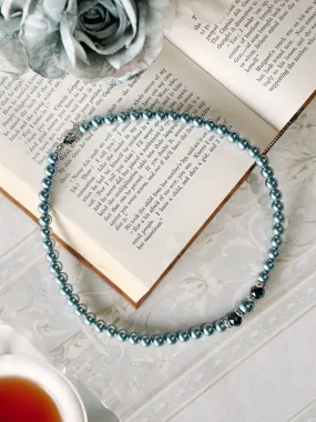 Juliette Pearl Necklace (Blue)