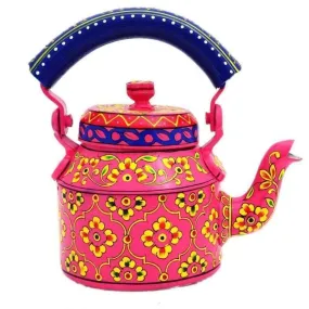 Kaushalam Hand Painted Tea Pot : DELICATE PINK