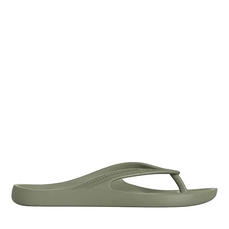 Khaki Arch Support Orthotic Unisex Thongs