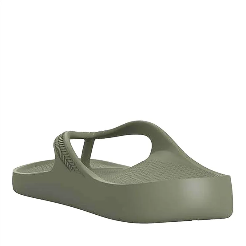 Khaki Arch Support Orthotic Unisex Thongs