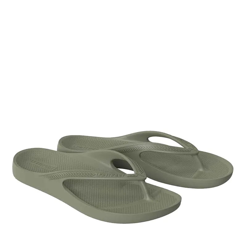 Khaki Arch Support Orthotic Unisex Thongs