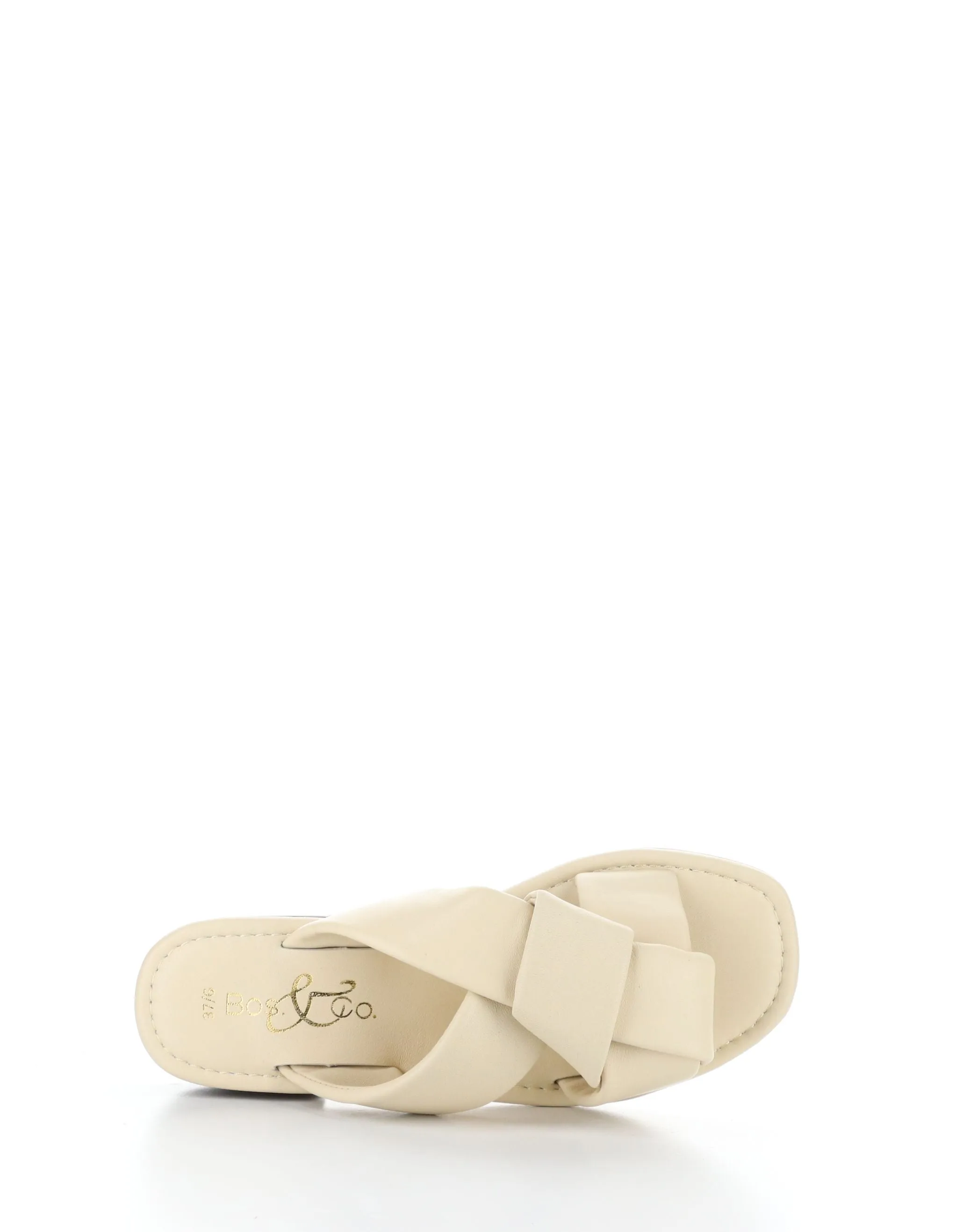 KNICK CREAM Round Toe Sandals