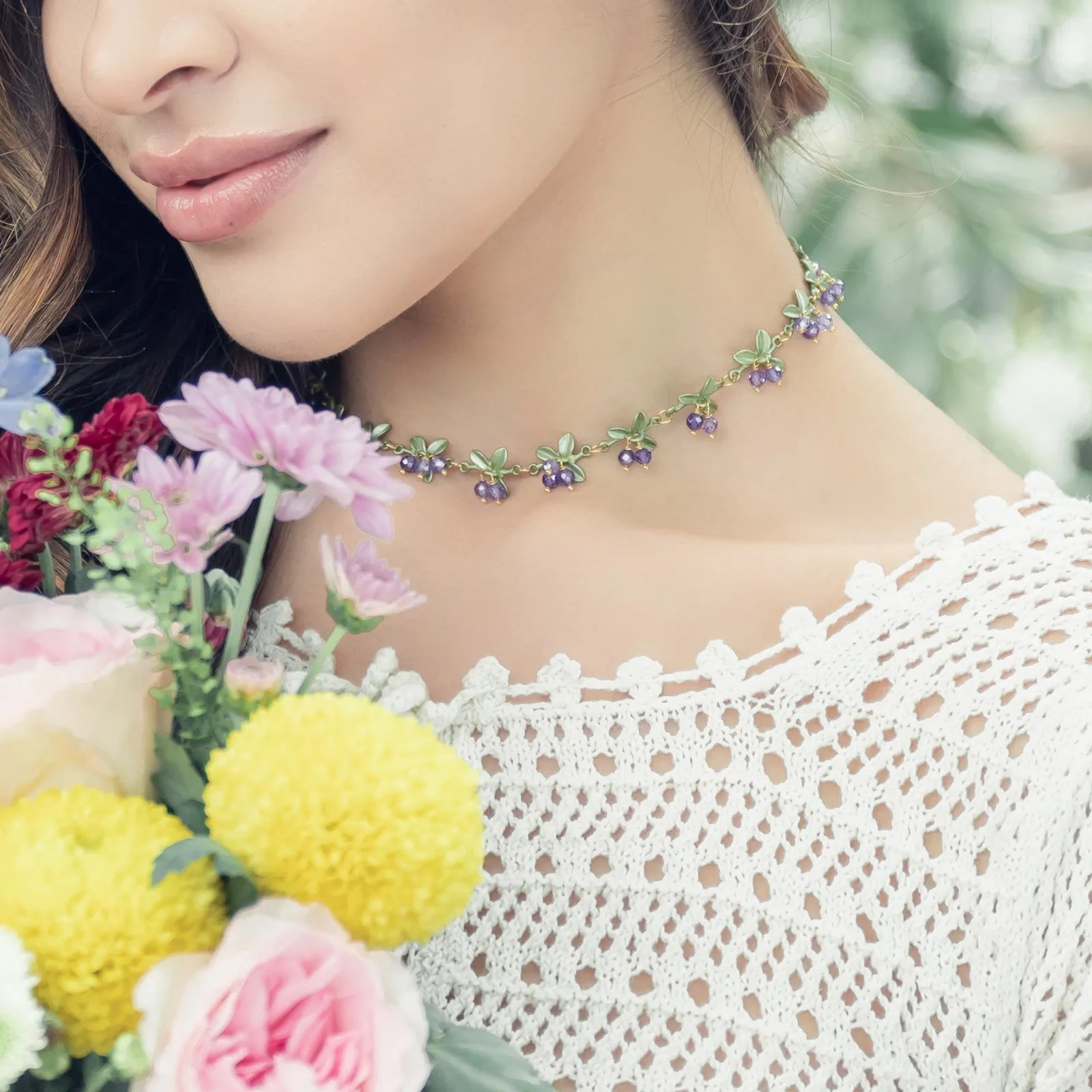 Lavender Berry Necklace