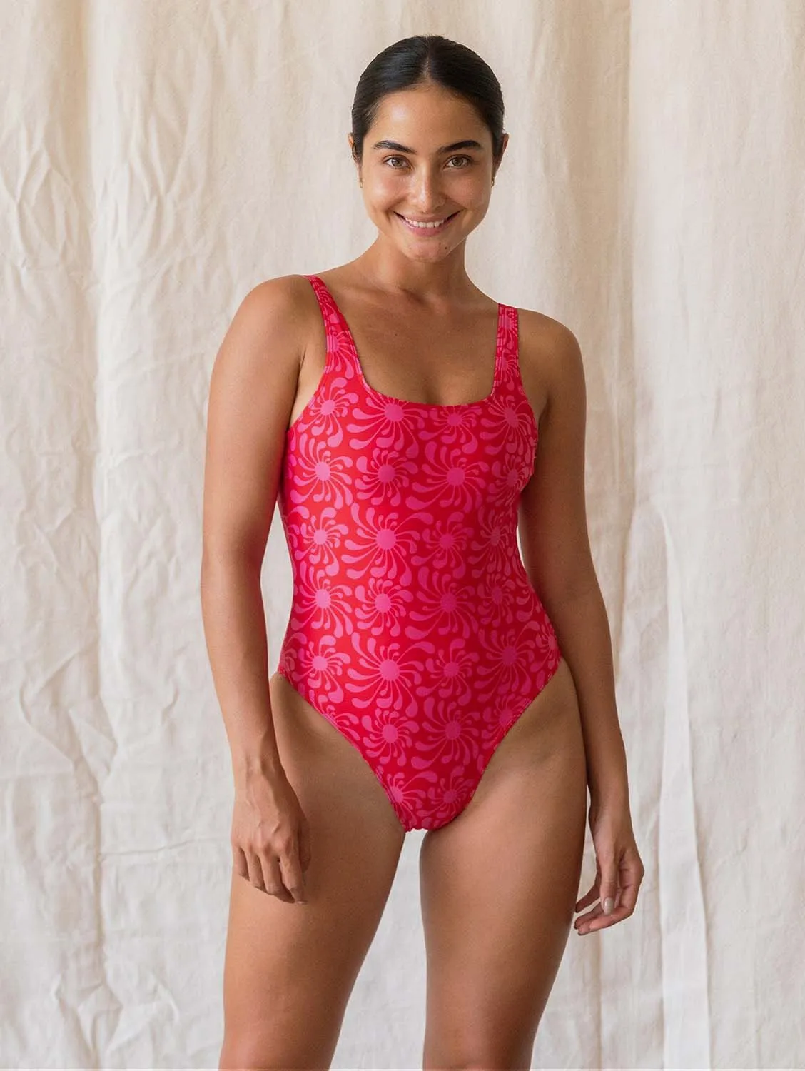 Lola ECONYL One Piece Swimsuit | Sun Ray Punch