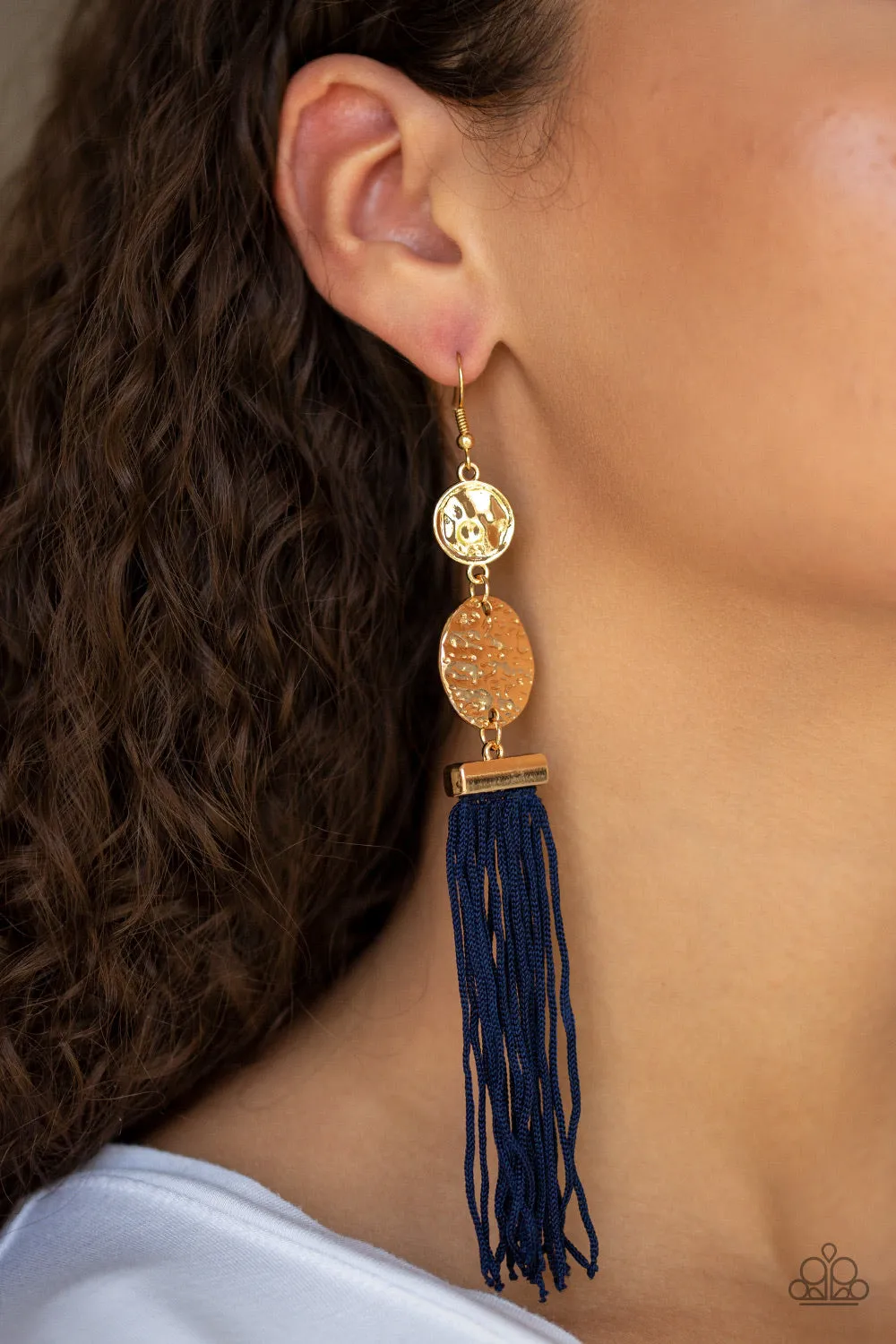 Lotus Gardens Blue-Earrings