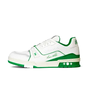 Louis Vuitton LV Trainer White Green