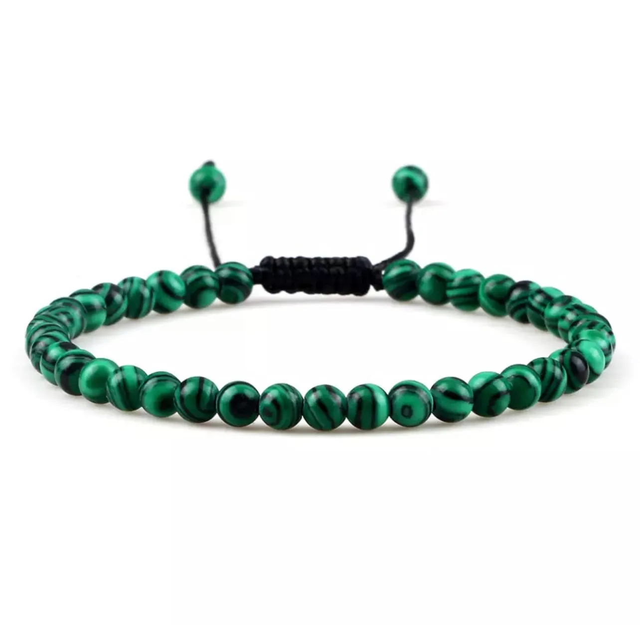 Malachite Ball Bracelet