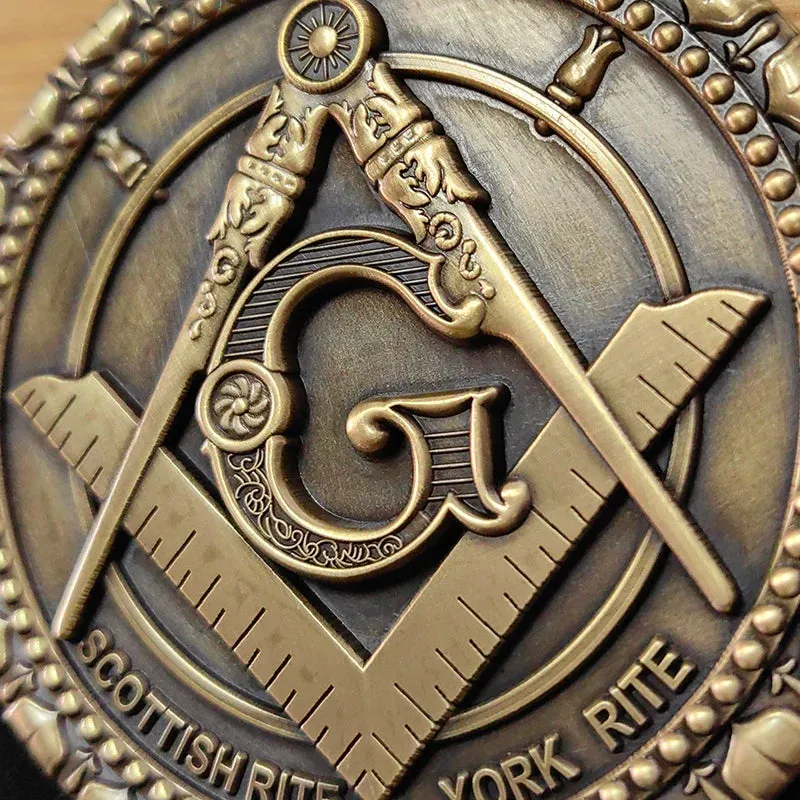 Masonic Heavy Metal G and Compass  Auto Car Emblem 3D Freemason Gift