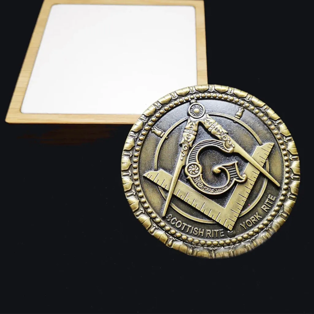 Masonic Heavy Metal G and Compass  Auto Car Emblem 3D Freemason Gift