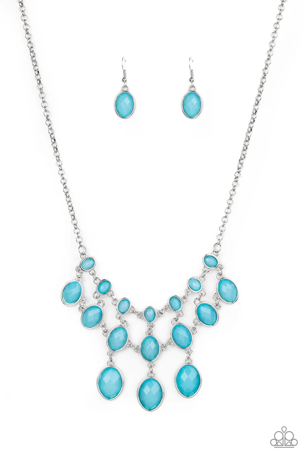 Mermaid Marmalade - Blue Paparazzi Necklace