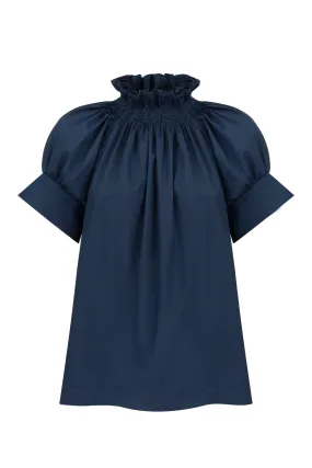 Monica Nera Franka Top - Navy