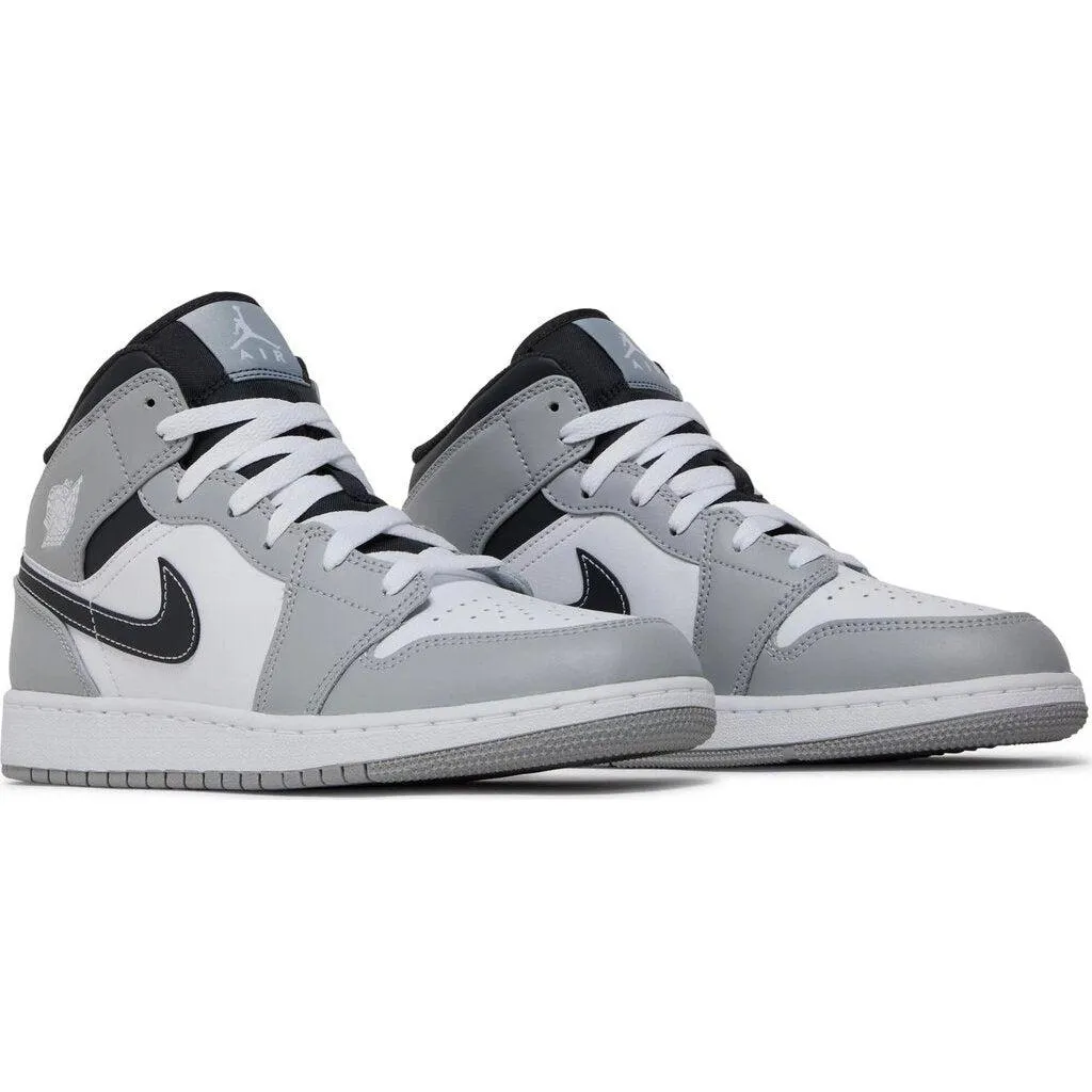 Nike Air Jordan 1 Mid 'Light Smoke Grey' GS