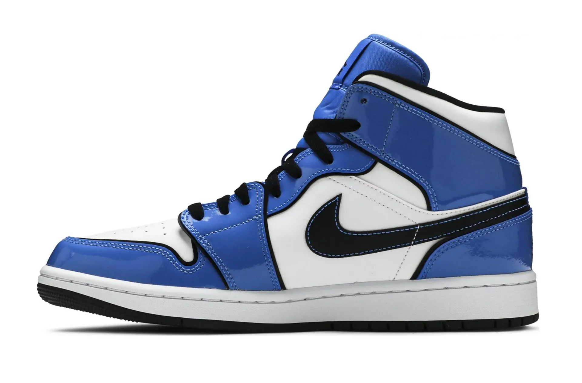 Nike Air Jordan 1 Mid Signal Blue Men's