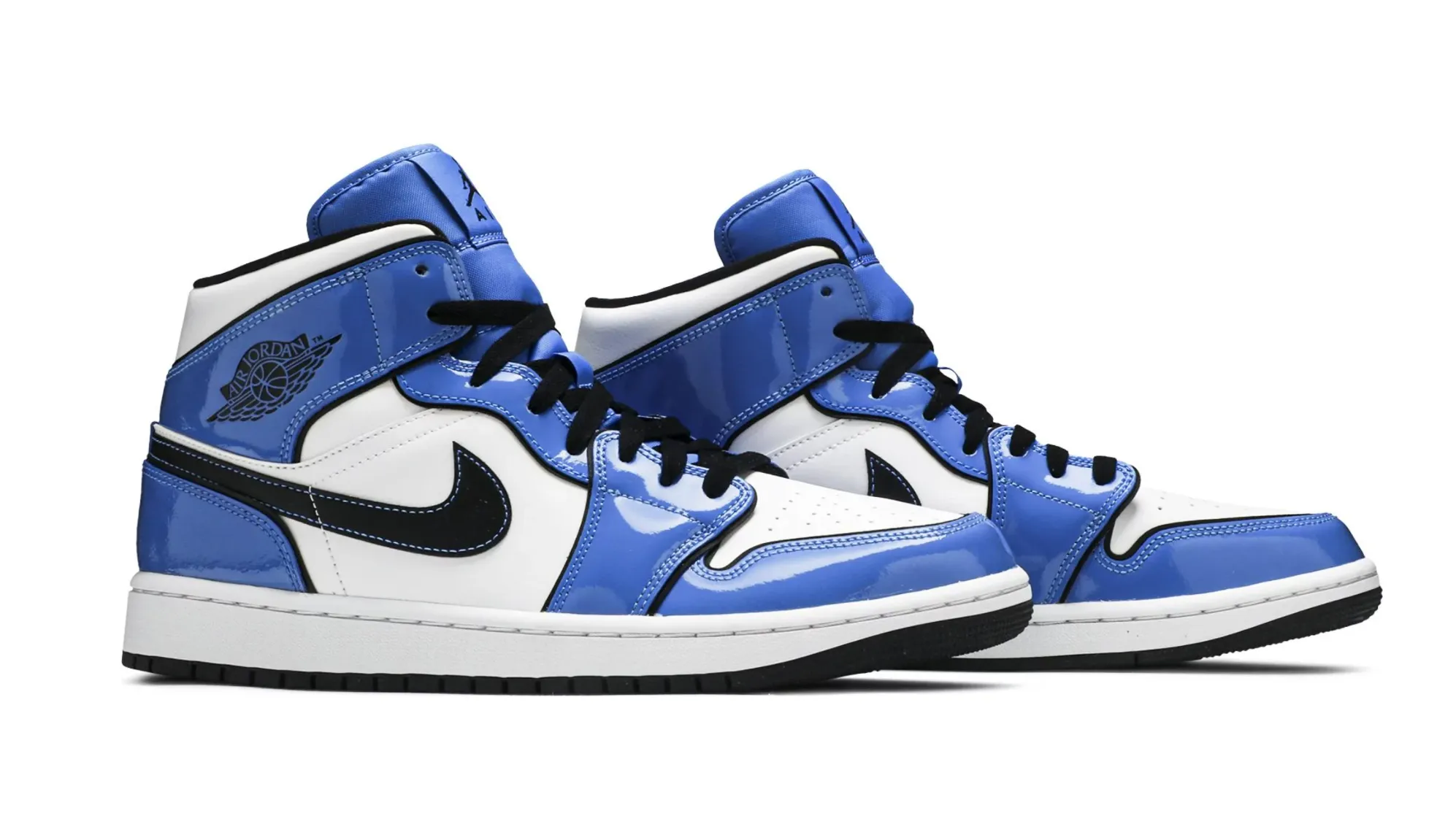 Nike Air Jordan 1 Mid Signal Blue Men's