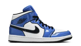 Nike Air Jordan 1 Mid Signal Blue Men's