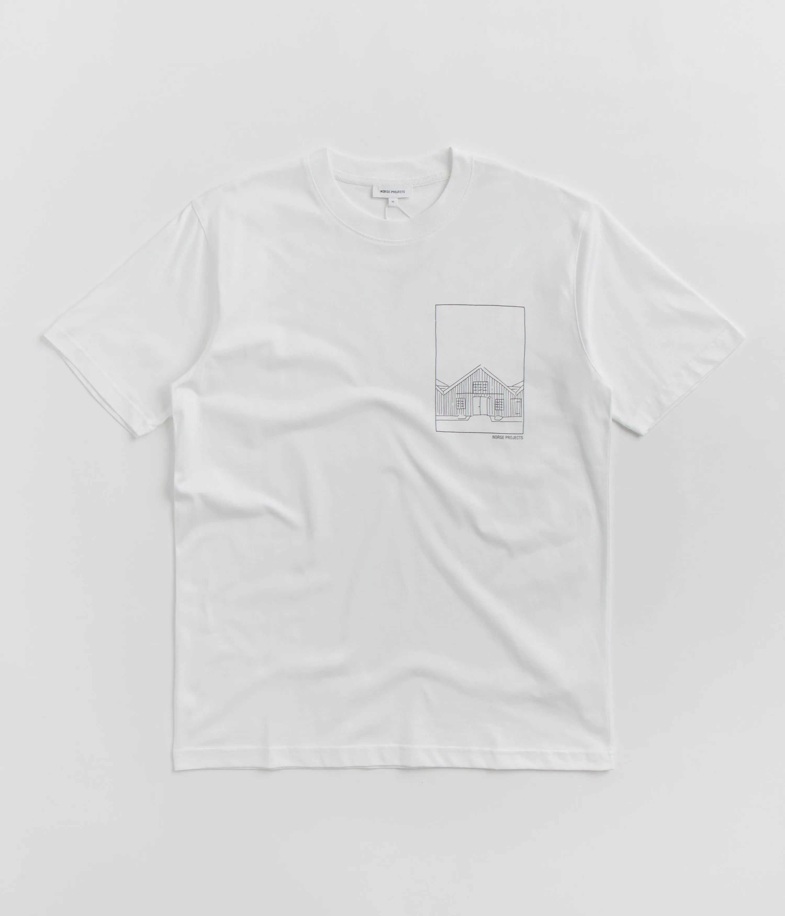 Norse Projects Johannes Organic Kanonbadsvej Print T-Shirt - White