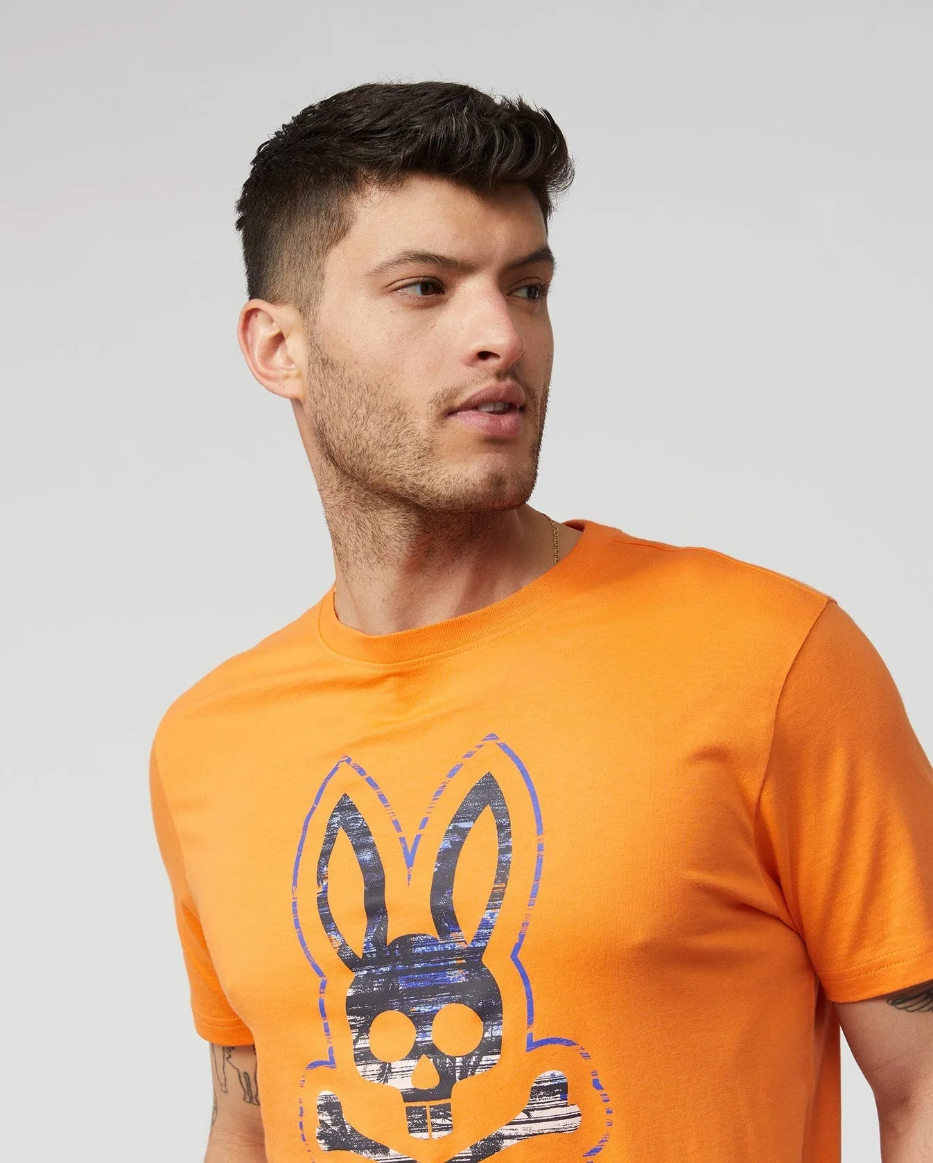 Psycho Bunny Mens Norby Graphic Tee - Mojave Orange