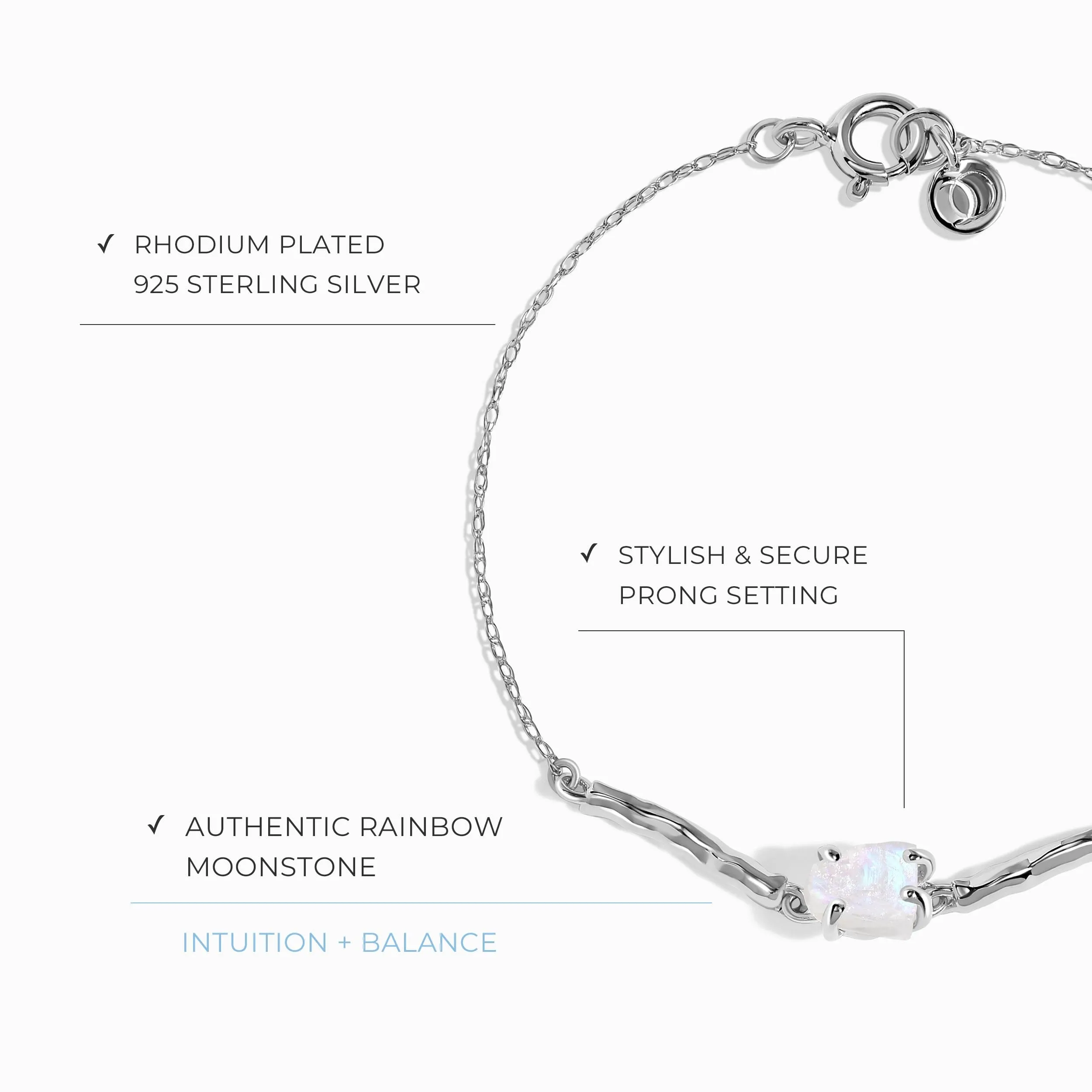 Raw Moonstone Kids Bracelet - Petite Flow