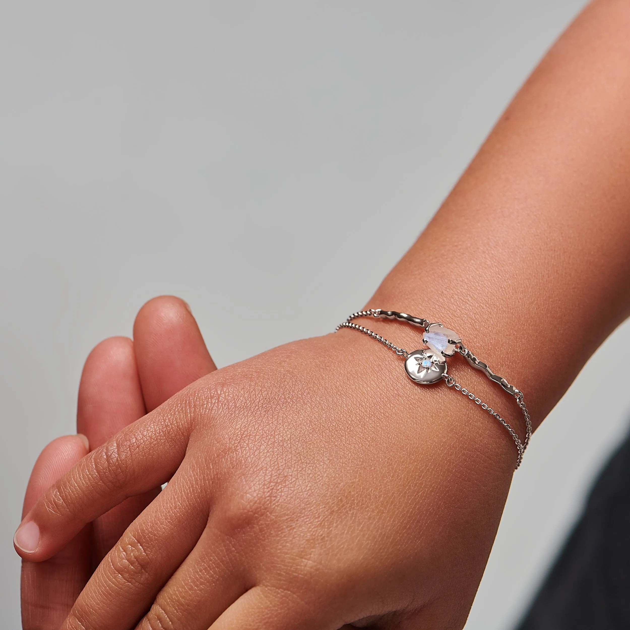 Raw Moonstone Kids Bracelet - Petite Flow