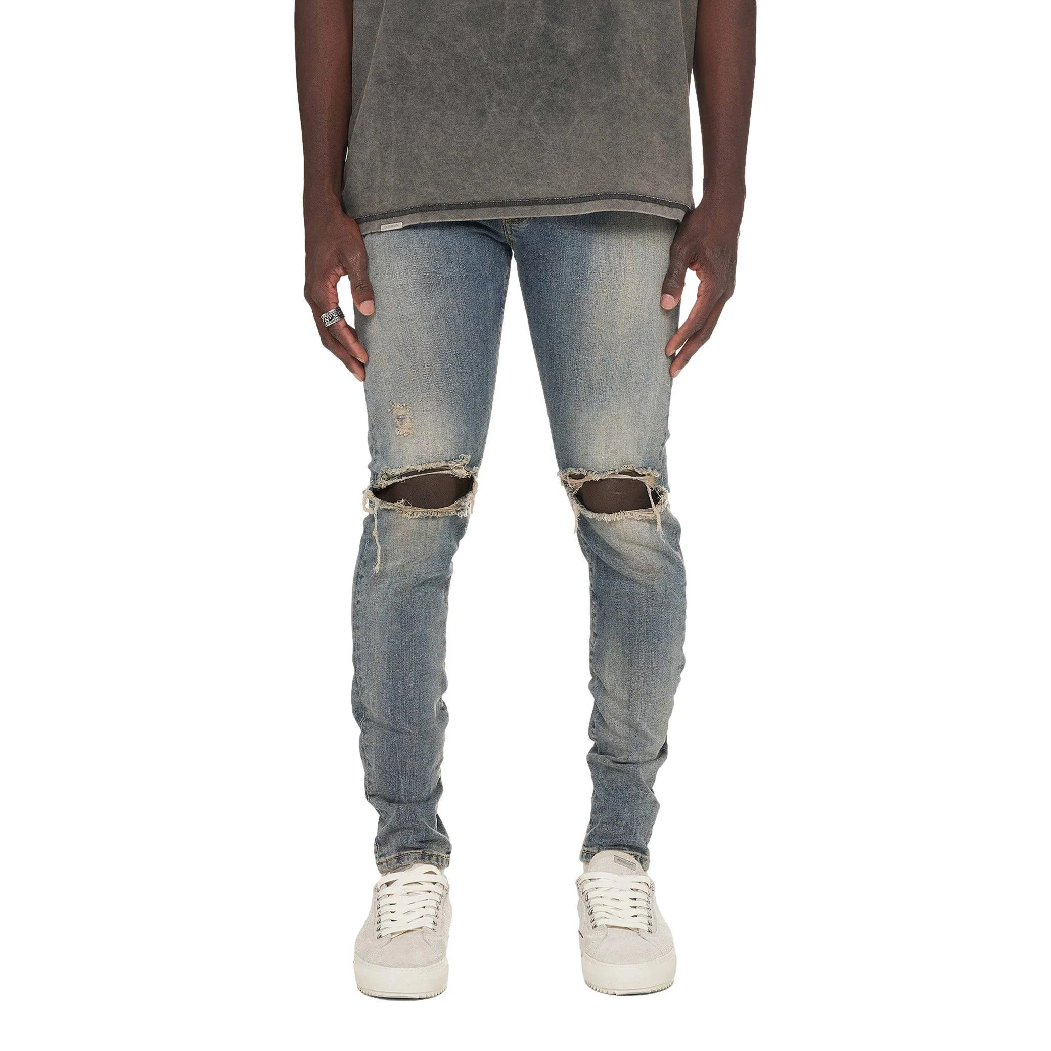 REPRESENT DESTROYER BLUE CREAM JEANS