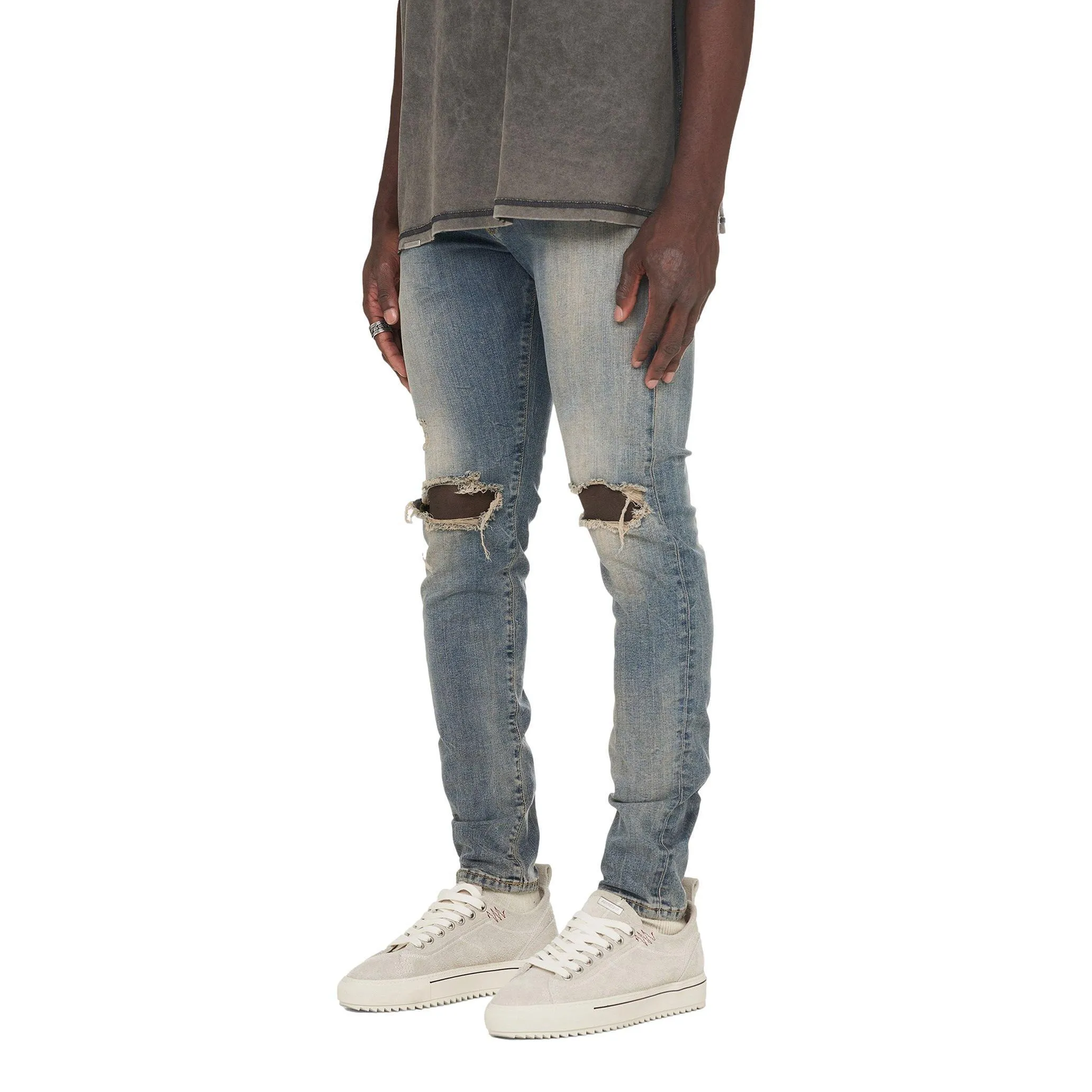 REPRESENT DESTROYER BLUE CREAM JEANS