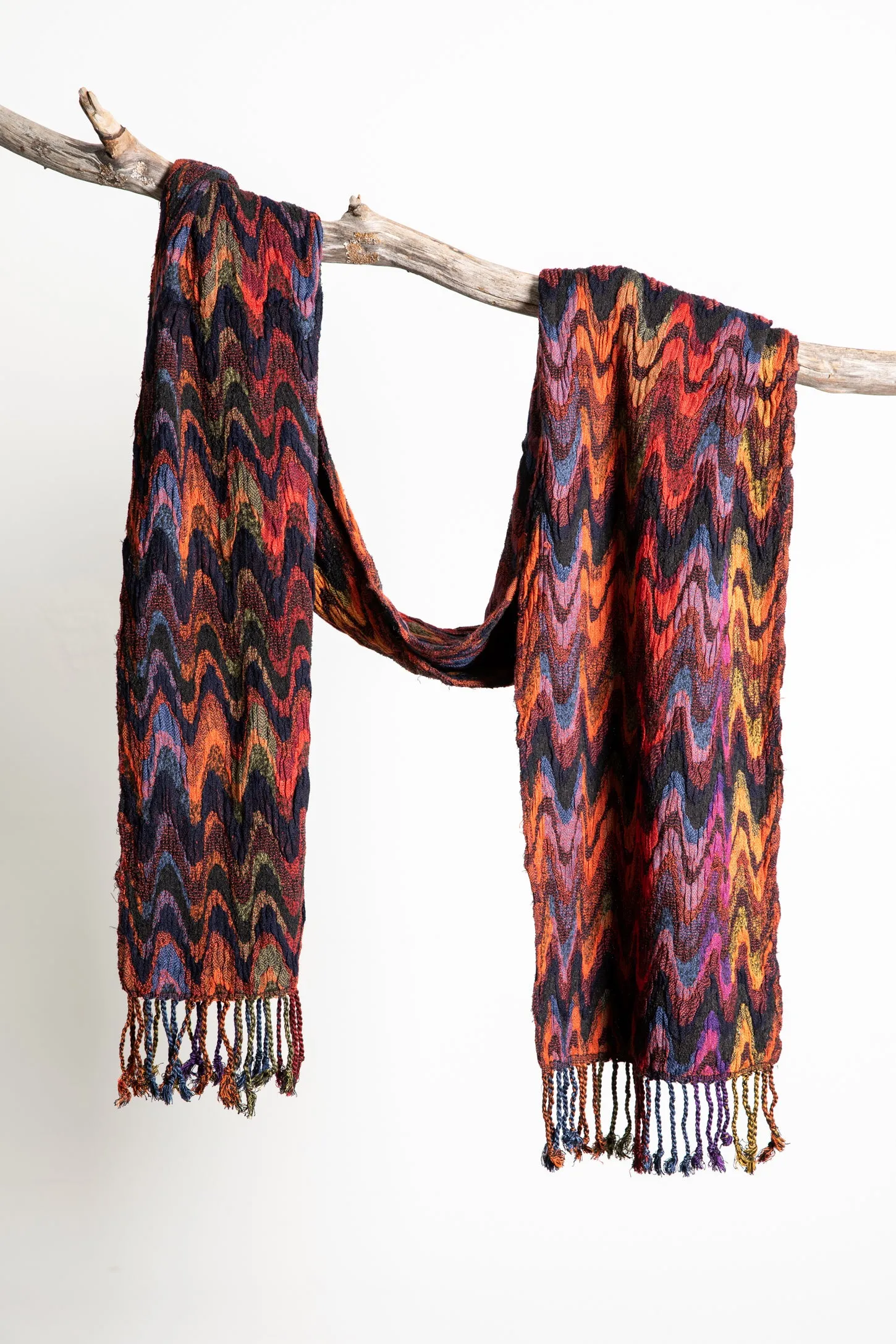 Retro Ridge Stretchy Scarf