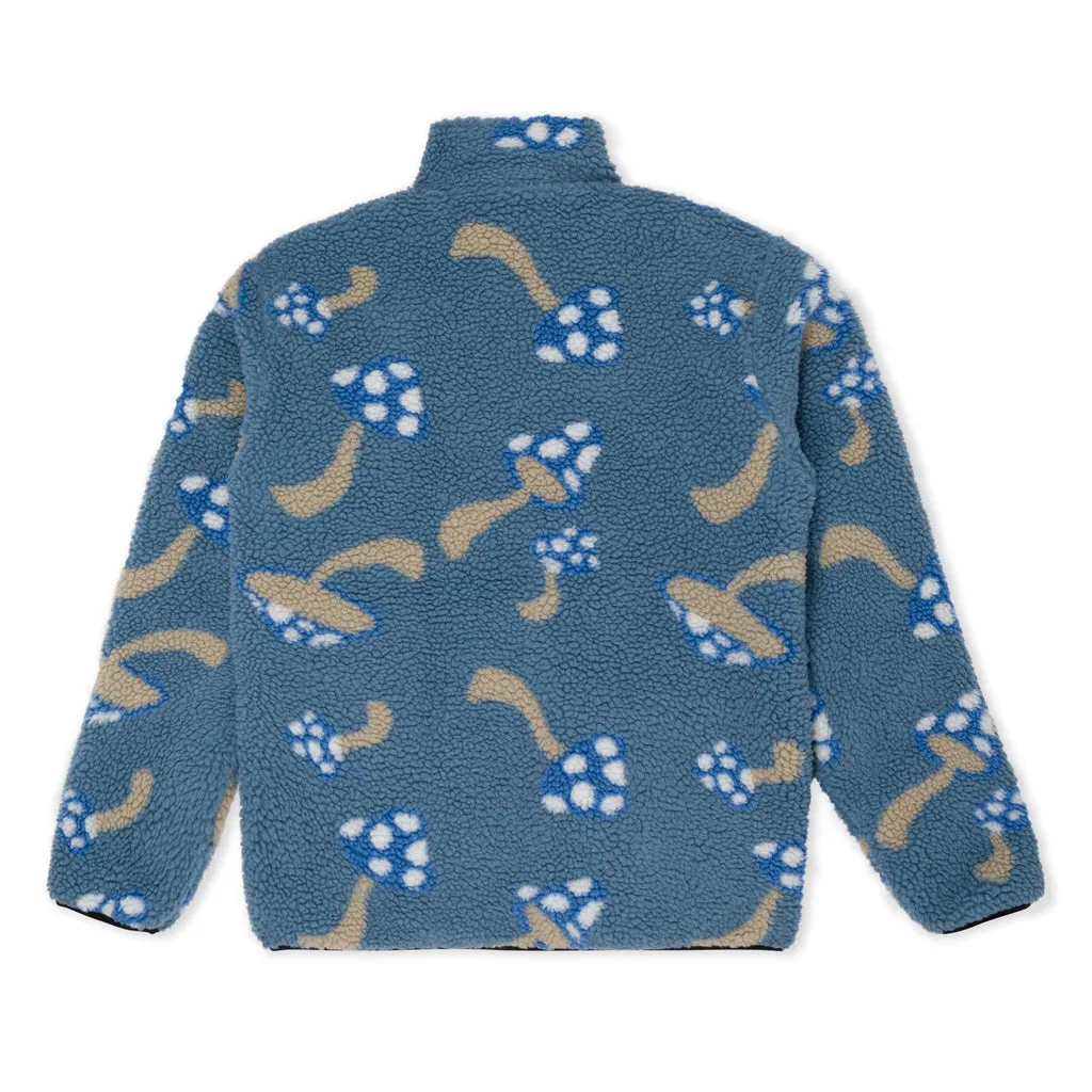 RIPNDIP EUPHORIA REVERSIBLE POLAR FLEECE JACKET-BLUE