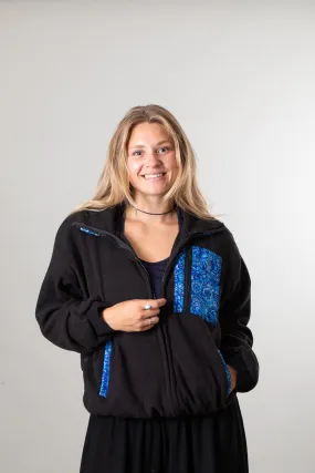 Sari Patch Fleece Zip Jacket