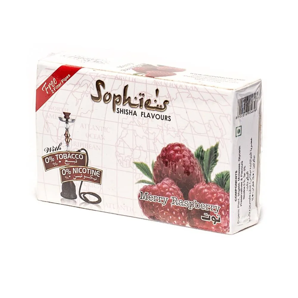 SOPHIES TOBACCO FREE MOLASSES MERRY RASPBERRY FLAVOUR