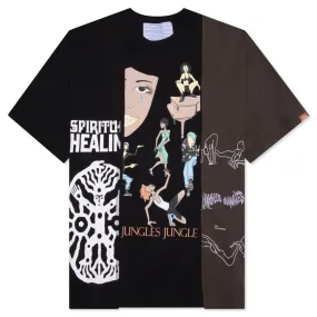 Spiritual Healing Tee - Black/Brown