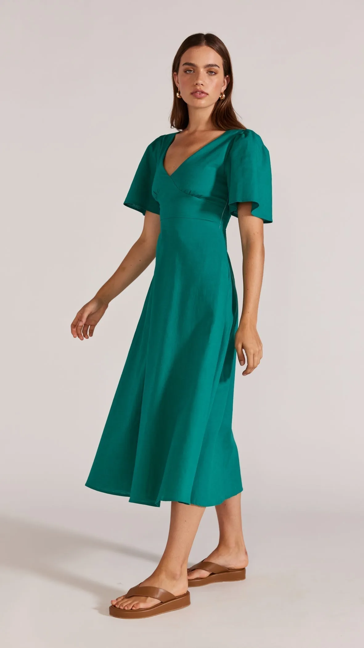 Staple The Label Celine Tea Dress - Green