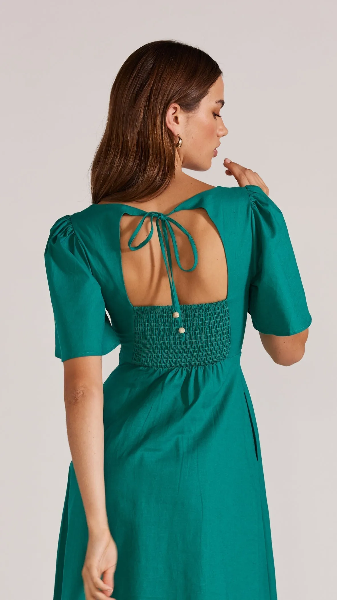 Staple The Label Celine Tea Dress - Green