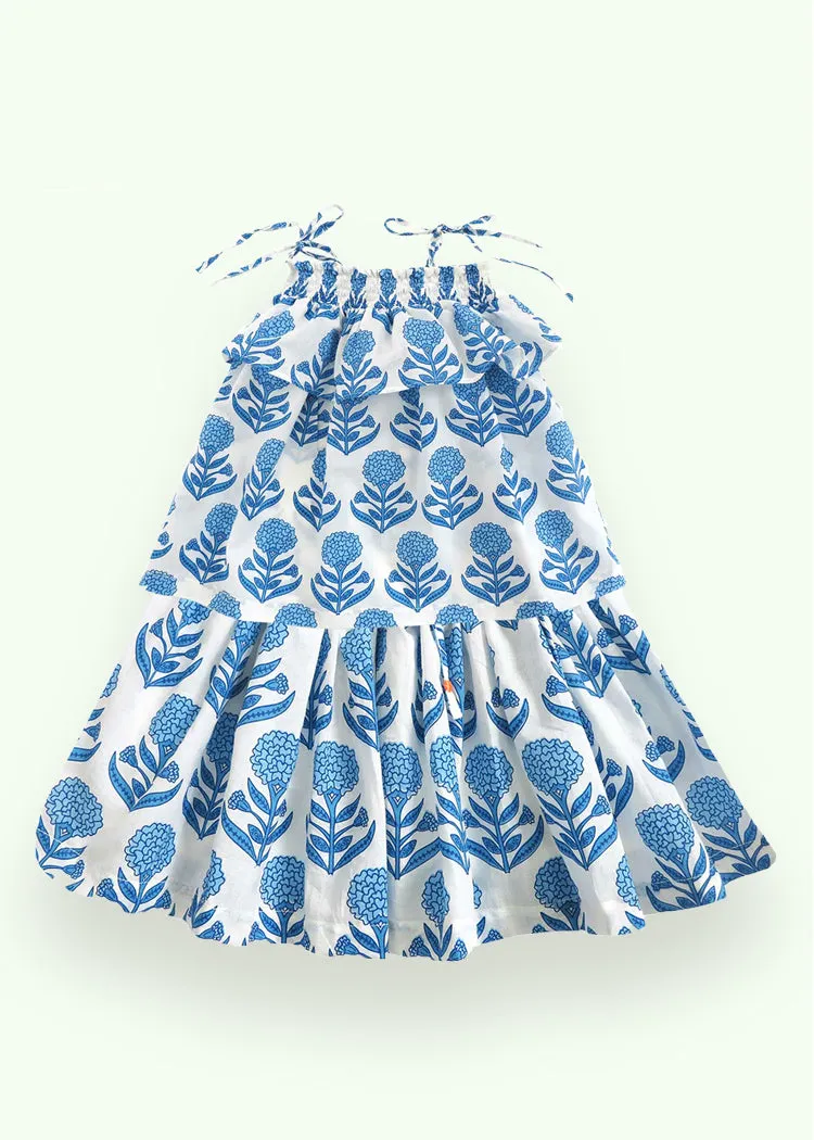 Summer Skirt Set - Genda Blue