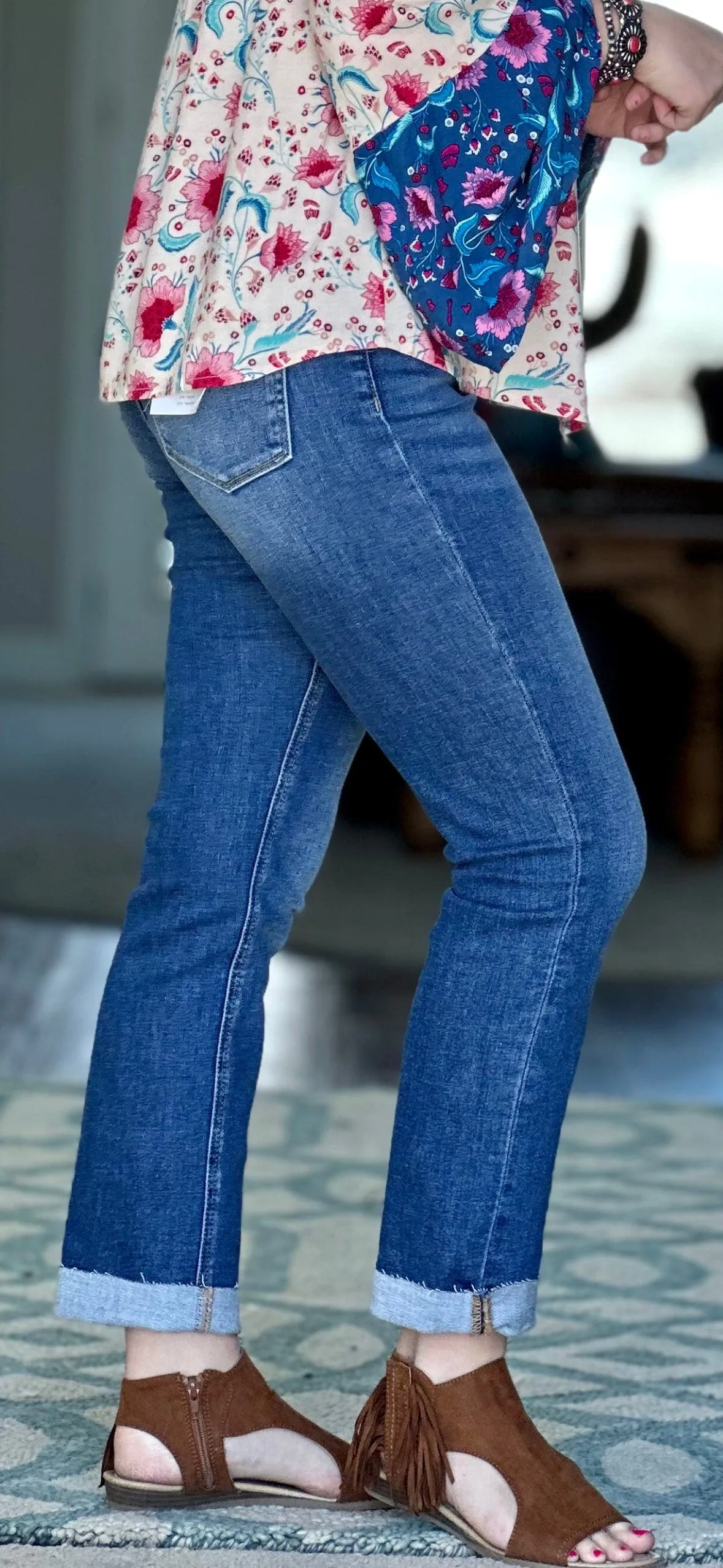 The Vervet Loveret Straight Leg Cara Denim